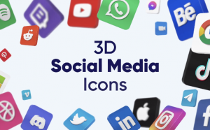 3D Social Media Icons for Final Cut Pro X & Apple Motion 20
