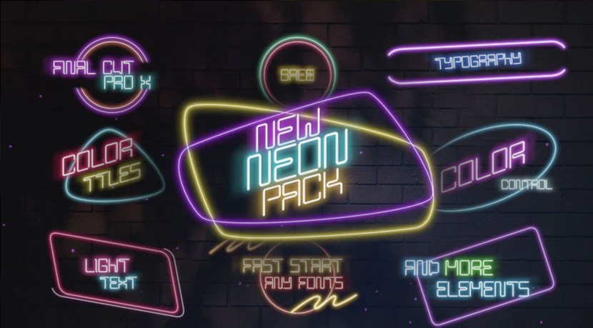 Neon Titles by 27 1
