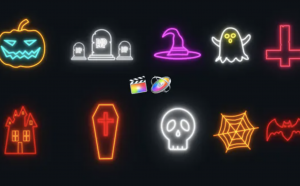 Halloween Neon Icons 27